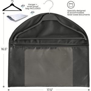 Sac de transport ignifuge et étanche avec compartiment secret pour documents et objets de valeur, pochette zippée dissimulée - Product Image 2