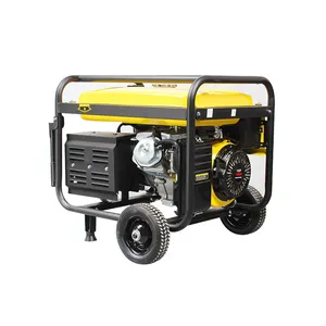 HHD 220V Generador de gasolina 5000W 50Hz Generador eléctrico portátil para el hogar