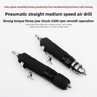 Perceuse pneumatique à vitesse moyenne de type pistolet FixCraft QDZ-001 3/8 robuste avec entrée d'air de 14 mm et mandrin manuel