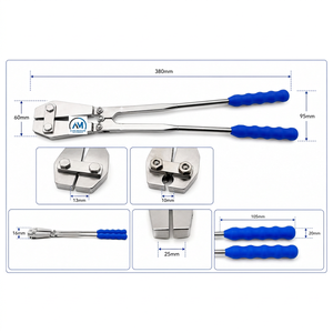 Pince coupante à fil large en acier inoxydable Al Mida Healthcare, coupe-épingles de Kirschner, poignée en silicone, instrument de chirurgie orthopédique - Product Image 3
