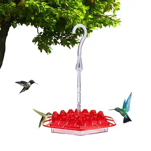 Plastic Outdoor Huisdier Tuin Opknoping Vogel Feeder Automatische Hummingbird Feeder