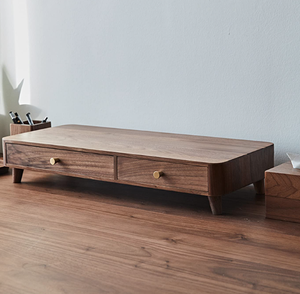 Elevador de Monitor de Madera de Nogal (Pantalla Ancha / Doble Pantalla) - Product Image 5