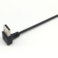Cable de datos y carga USB 2.0 A macho a micro macho con ángulo ascendente/descendente
