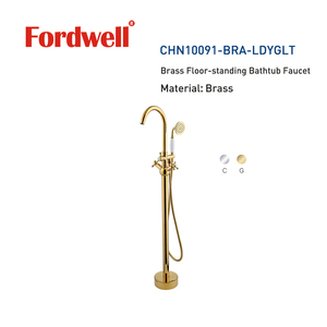 Rubinetti <span class=keywords><strong>da</strong></span> <span class=keywords><strong>bagno</strong></span> Free-standing rubinetti <span class=keywords><strong>da</strong></span> <span class=keywords><strong>bagno</strong></span> rubinetti <span class=keywords><strong>da</strong></span> doccia dorati in ottone <span class=keywords><strong>da</strong></span> pavimento miscelatori <span class=keywords><strong>da</strong></span> <span class=keywords><strong>bagno</strong></span> Design di lusso <span class=keywords><strong>per</strong></span> Hotel - Product Image 2