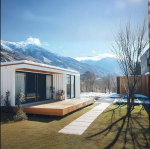 Spacieuses maisons conteneurs en acier de luxe pour villas Resorts Escapades rurales Construction rapide Scenic Salon Chambre Salle de bain - Product Image 6