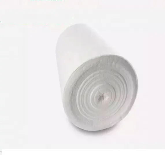 Rouleau de gaze de coton 90cm x 100m/fabricant de rouleau de gaze jumbo absorbant en coton blanchi 100% pour usine de gaze au Nigeria