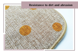 <span class=keywords><strong>Tapis</strong></span> imprimé en lin avec support en caoutchouc avec bordure <span class=keywords><strong>Tapis</strong></span> de porte durable et antidérapant <span class=keywords><strong>Tapis</strong></span> de <span class=keywords><strong>cuisine</strong></span> - Product Image 4