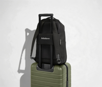 Sac à dos de voyage 20L résistant à l'eau en nylon avec poche cachée pour passeport, pochette pour trolley et ouverture complète pour les voyages en avion