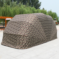 Cochera Resistente con Paredes Laterales y Puertas Extraíbles, Carpa Portátil para Auto con Ventanas, Toldo para Vehículo