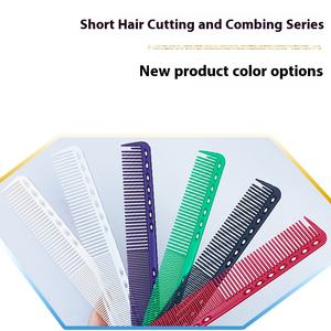 Peigne de coiffure professionnel double face à dents fines, multicolore, personnalisable avec logo, pour salon de coiffure et barbier, style tendance - Product Image 3