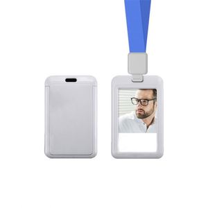 Custom Portable <b>Polyester</b> Black Silk Screen Printing Card Holder for Office - Product Image 2