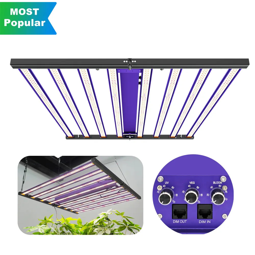 Dlc Samsung Led Bar Full Spectrum 700W 1000W 1200W Reemplazar HPS Lámparas Tira Planta Led Grow Light Spectrum UV IR para invernadero