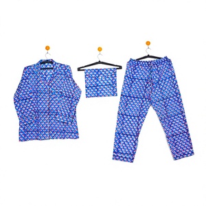 Conjunto de Pijama de Algodón 100% Natural y Orgánico para Mujer, Ropa de Dormir Informal, Ropa de Casa, Ropa de Noche Suave y Lujosa - Product Image 1