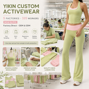 Completo da Palestra per Donna 2 in 1, Top Yoga e Pantaloni <span class=keywords><strong>a</strong></span> Zampa Morbidi, Abbigliamento Sportivo, Set Yoga per Donna, Abbigliamento Casual - Product Image 4