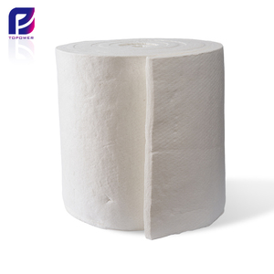 Aislamiento térmico 1600 C 128Kg/m3 25mm 50mm espesor mullita policristalina fibra cerámica mantas rollo con precio - Product Image 1