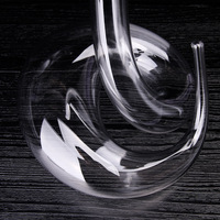 Carafe à vin en forme de serpent en verre soufflé à la main