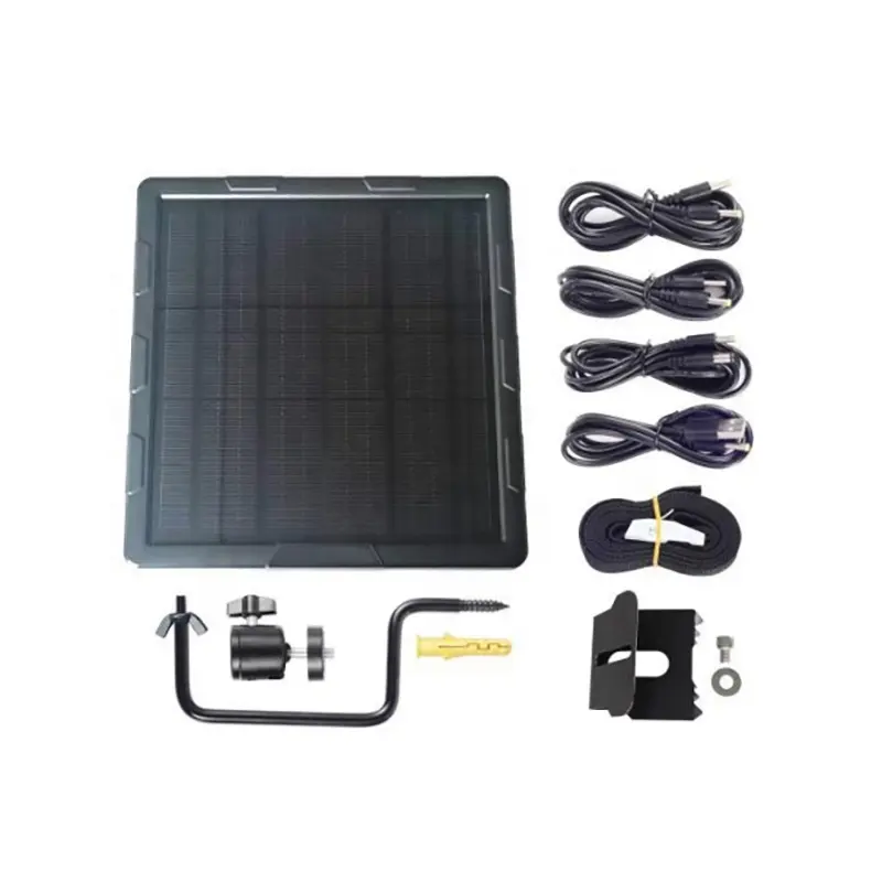 Pannello solare power bank 5W con batteria 6000mah per telecamere di sicurezza ricarica esterna kit pannello caricabatterie solare 6V 12V