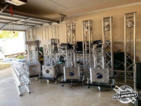Sistema de torre de armazón Sistema de torre de elevación de aluminio para soporte de tierra de eventos Armazón de aluminio