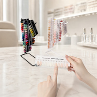Nouveau design – Présentoir mural pour 78/144 nuanciers de vernis à ongles – Support de table pour affichage des couleurs de gel avec support