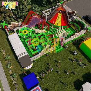 JOYFUL FUN <span class=keywords><strong>Parc</strong></span> gonflable de dinosaures avec parcours d'obstacles, nouveau design, au prix d'usine, <span class=keywords><strong>parc</strong></span> gonflable - Product Image 5