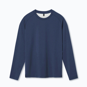 Camiseta de gimnasio de secado rápido personalizada para hombre, camisetas de manga larga informales sólidas, camiseta de compresión ajustada para ropa deportiva - Product Image 4