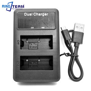 <span class=keywords><strong>X</strong></span> A1 A2 A3 E1 E2 E2S M1 Pro1 Pro2 T1 IR T2 T10 FinePix HS30 HS33 HS35 HS50 EXR caméra NP-W126 double USB chargeur LCD pour <span class=keywords><strong>Fujifilm</strong></span> - Product Image 2