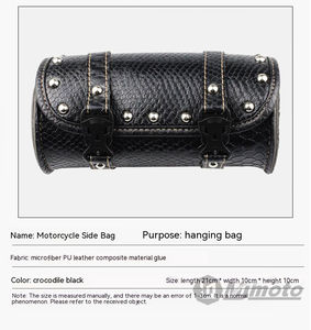 MJMOTO <span class=keywords><strong>Mini</strong></span> sac à outils <span class=keywords><strong>de</strong></span> <span class=keywords><strong>moto</strong></span> rétro en cuir noir Sac <span class=keywords><strong>de</strong></span> suspension <span class=keywords><strong>de</strong></span> <span class=keywords><strong>moto</strong></span> étanche Sac <span class=keywords><strong>de</strong></span> selle <span class=keywords><strong>de</strong></span> <span class=keywords><strong>moto</strong></span> résistant à l'usure Grande capacité - Product Image 2