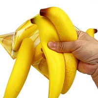 Jouet Squishy Banane en Mousse PU à Remontée Lente, Fruit Tropical Simulé, Parfum Sucré, Doux à Presser, Anti-Stress pour Enfants et Adultes