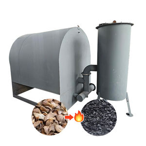 Petit four de carbonisation continu sans fumée pour flux d'air de balle de riz avec moteur et composants de base de roulement Prix - Product Image 1