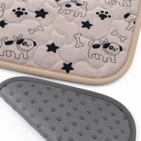 Tapis d'apprentissage pour chiens imprimés matelassés, absorbants multicouches, imperméables en TPU, antidérapants, pour intérieur, écologiques, OEM
