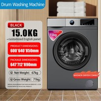 Lavadora y Secadora Totalmente Automática de Alta Calidad, Gran Capacidad de 12 kg, Tambor de Acero Inoxidable, Lavadora de Carga Frontal
