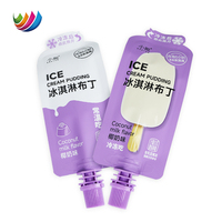 Sachets souples de recharge en gros pour gelée, jus de fruits, purée pour bébé, avec bec verseur, en aluminium, à fond plat