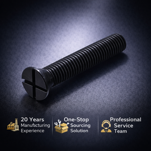 Tornillo de máquina avellanado BSW de acero al carbono, zincado/oxido negro, ranurado, 90 grados, clase BS 450 BSW/BSF - Product Image 1