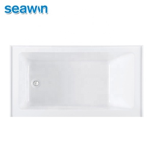 Góc độc đáo bề mặt rắn Acrylic Drop-in Bồn Tắm Đơn vị hiện đại di động ngâm 1 người phòng tắm bồn tắm với drainer - Product Image 1