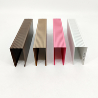 Tube rond en aluminium coloré thermolaqué pour la décoration intérieure moderne – Vente en gros