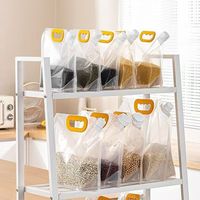 Pochette à bec verseur hermétique et résistante à l'humidité, sac transparent épais de qualité alimentaire pour le stockage des céréales et de la bière