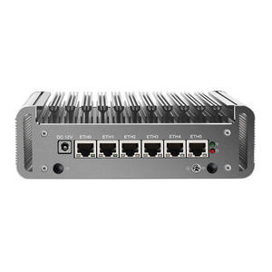 Caliente sin ventilador 6 LAN Mini PC <span class=keywords><strong>i5</strong></span> <span class=keywords><strong>1135G</strong></span> 2,5G Firewall aparato Quad Core max 64GB barebone ordenador pfSense VPN Router Openwrt ESXi - Product Image 3
