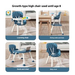 Table à manger et chaise en plastique pliable et pratique deux en un Mobilier d'apprentissage multifonctionnel pour bébés et enfants - Product Image 5