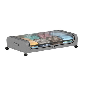 Contenitori Salvaspazio <span class=keywords><strong>Sottoletto</strong></span> <span class=keywords><strong>con</strong></span> <span class=keywords><strong>Ruote</strong></span>, Cassetti Pieghevoli <span class=keywords><strong>con</strong></span> <span class=keywords><strong>Ruote</strong></span> per Vestiti, Organizer <span class=keywords><strong>Sottoletto</strong></span> per Dormitorio, Sotto Divano, Sotto Culla - Product Image 1