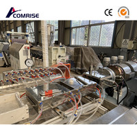 Ligne d'extrusion de cadres de porte en PVC, extrudeuse de profilés creux en plastique WPC PVC, machine d'extrusion haute vitesse pour la fabrication de cadres de portes et de fenêtres