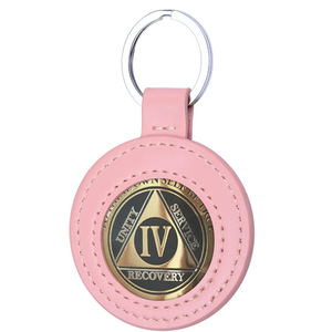 Porte-clés en cuir PU en stock, adapté aux médailles AA de 38 mm, étui de rangement pour pièces de monnaie, housse de protection. - Product Image 5