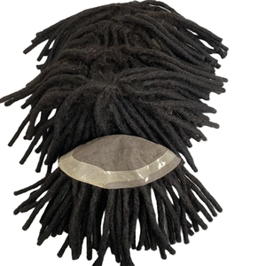 Postizo de Cabello Indio Remy con Rastas para <span class=keywords><strong>Hombre</strong></span>, Prótesis Capilar Masculina, Mono, Rastas Trenzadas Largas, Peluca para <span class=keywords><strong>Hombre</strong></span> - Product Image 5