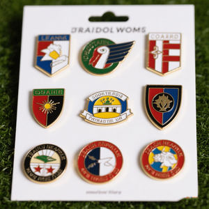 Logo perusahaan kustom hadiah pakaian lencana Magnet logam produsen kustom Pin kerah Enamel keras untuk pakaian - Product Image 6