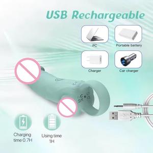 Seksspeeltjes Voor Vrouwen <span class=keywords><strong>Mini</strong></span> <span class=keywords><strong>Dildo</strong></span> Massager Siliconen Abs 10 Vibrerende Functies Zachte Usb Oplaadbare Waterdichte Ip65 69.5G - Product Image 5