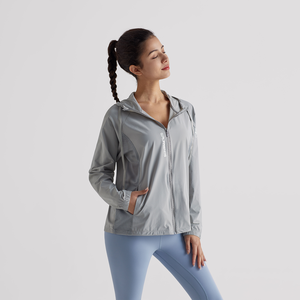 Sweat à capuche <span class=keywords><strong>anti</strong></span>-<span class=keywords><strong>UV</strong></span> UPF 50+ grande taille - T-shirt léger à manches longues à séchage rapide pour la course à pied, la randonnée, les activités de plein air et les trajets quotidiens - Product Image 3
