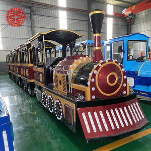Train électrique sans rail populaire pour enfants, à monnayeur, pour parcs d'attractions et aires <span class=keywords><strong>de</strong></span> jeux extérieures, à vendre - Product Image 3