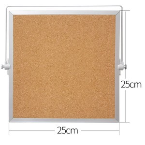 Personnalisé 25*25cm Offre Spéciale <span class=keywords><strong>Portable</strong></span> De Bureau Mémo Babillard en liège Babillard Avec support - Product Image 2