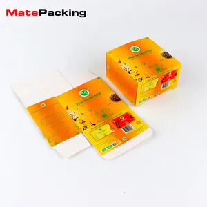 低价定制印花可回收纸板白色包装盒茶叶盒包装用品