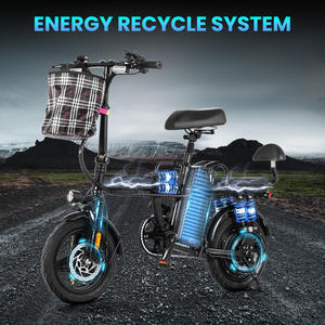 Vélo électrique pour femmes <span class=keywords><strong>USA</strong></span> 28MPH 500W Vélo électrique de pointe pour adultes Vélos électriques pour adultes Pneu de 14'' Vélo électrique pliable pour les trajets quotidiens - Product Image 2