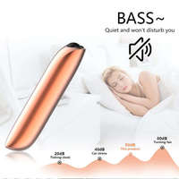 Mini vibromasseur silencieux en silicone pour femmes, étanche IPX7, rechargeable, 10 modes de vibration, pour vagin/point G, vente en gros